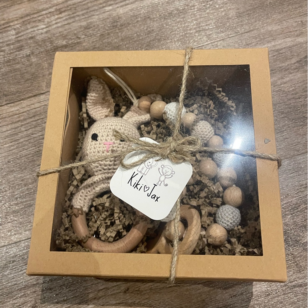 Rabbit Baby rattle set - brand new with tags